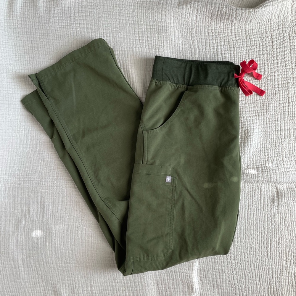 FIGS Olive Kade Cargo Pants Sz Small